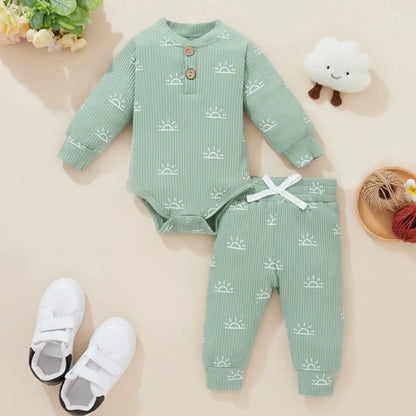 Nyfødt babybody + elastiske bukser