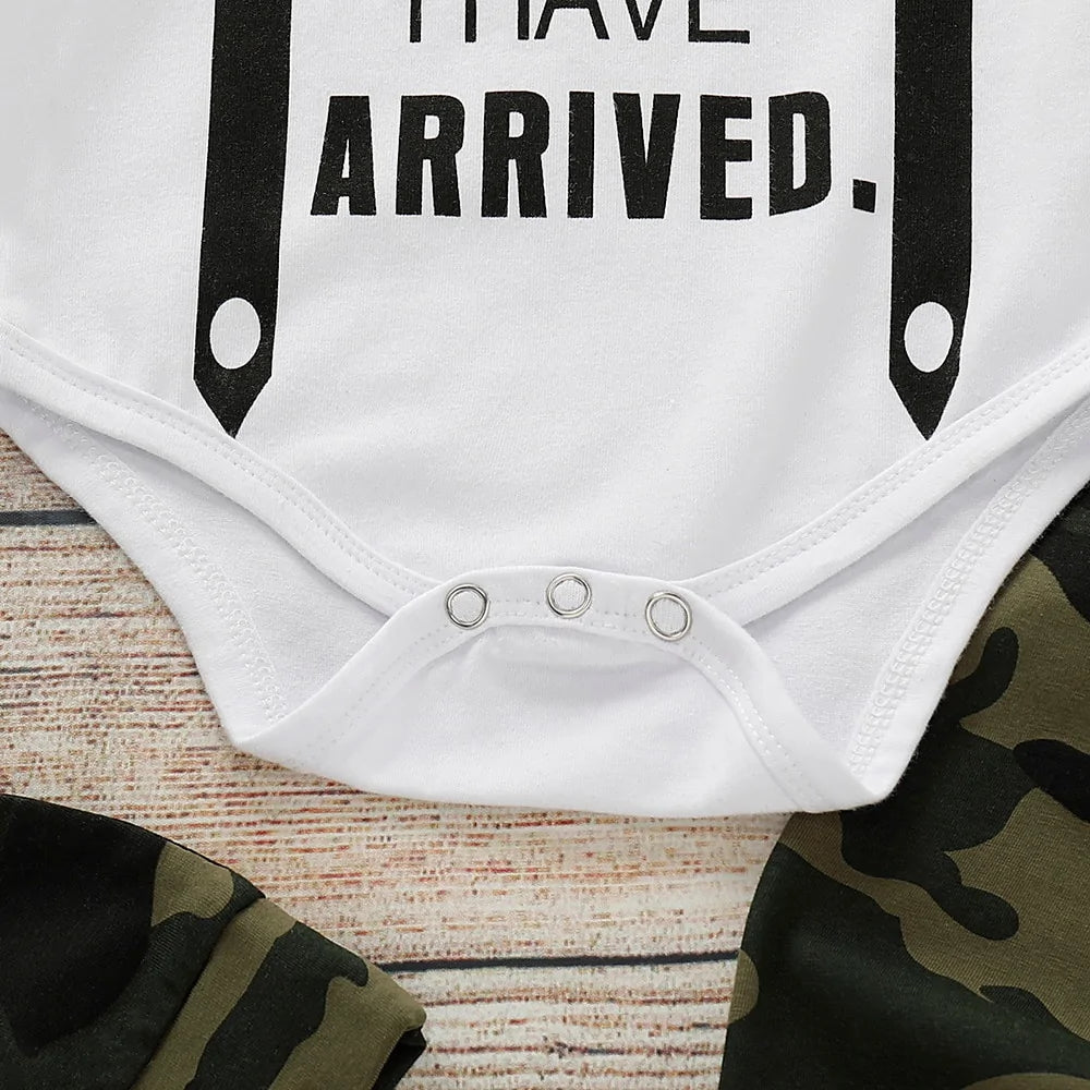 Søt 3 STK Sett Newborn Baby Boy Klær