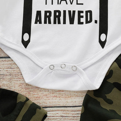Søt 3 STK Sett Newborn Baby Boy Klær